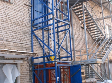 Грузовой подъемник ТИТАН шахтный для производства, фотография 2