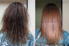 проф.выпрямление волнистых волос,ламинация,коллористика, фотография 1
