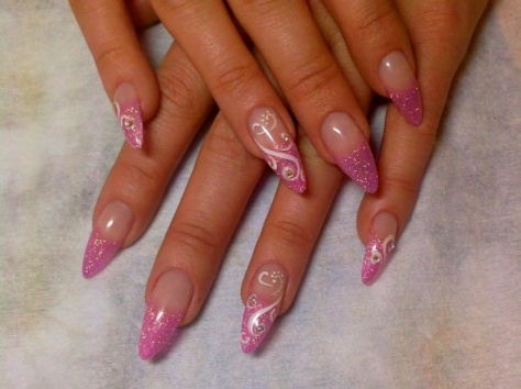 Акриловое наращивание ногтей, фотография 4