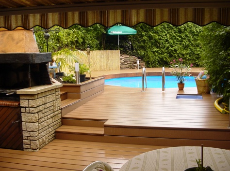 Подвесные алюминиевые потолки,террасная доска,искусственный газон, фотография 7