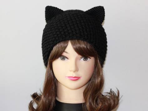 Продаю шапку с ушками (зимняя-весенняя), фотография 1