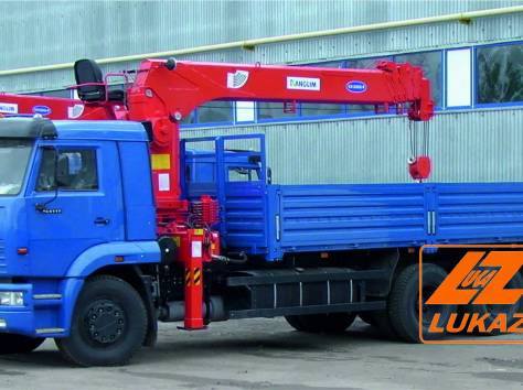 Камаз 65117 (Евро3) с кму Kanglim KS 1256G, фотография 1