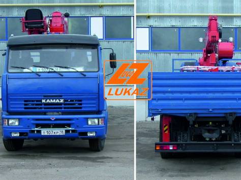 Камаз 65117 (Евро3) с кму Kanglim KS 1256G, фотография 3