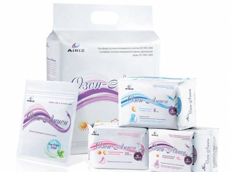Гигиенические антибактериальные  прокладки AIRIZ 