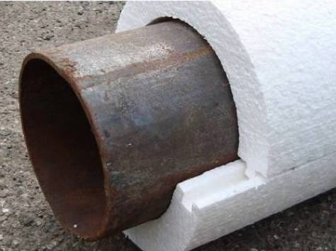 Теплоизоляционная скорлупа из пенополистирола , фотография 1