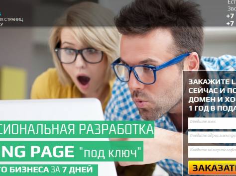 Профессиональная разработка LANDING PAGE 