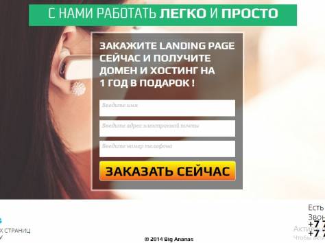 Профессиональная разработка LANDING PAGE 