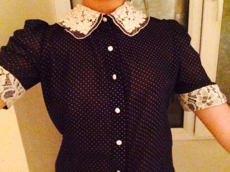 Блузка с красивым воротником, фотография 1