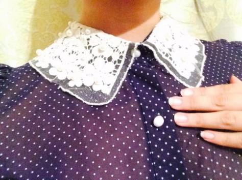 Блузка с красивым воротником, фотография 2