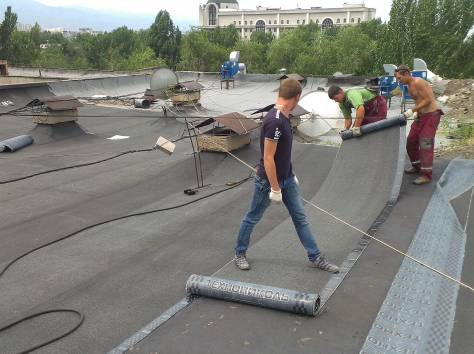 Ремонт крыши плоской любой сложности и конфигурации в Алматы, фотография 1