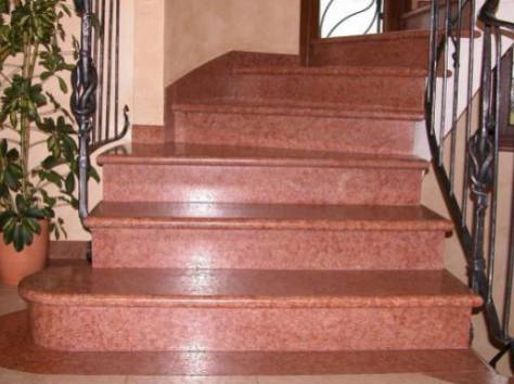 Мрамор Гранит Лестницы: ступени, балясины и перила, фотография 1