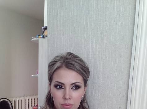 Наращивание ресниц, макияж, фотография 1