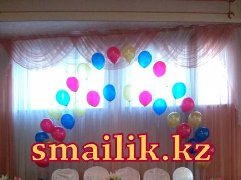  Оформление шарами, цветами, тканью (с подсветкой), фотография 6