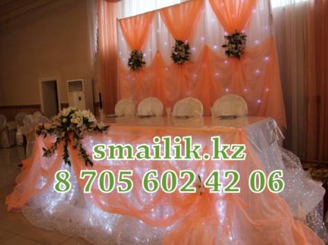  Оформление шарами, цветами, тканью (с подсветкой), фотография 7