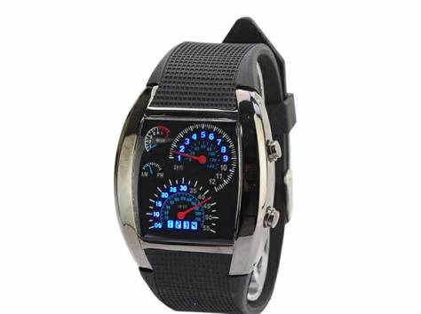 Светодиодные часы Спидометр, фотография 2