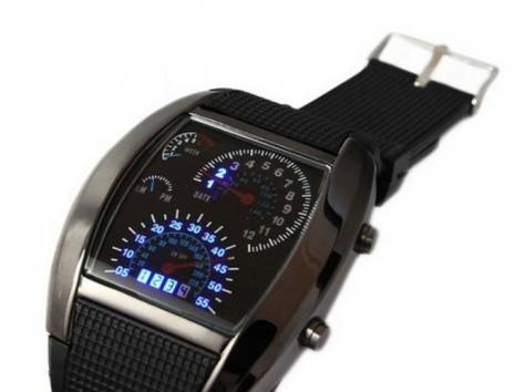 Светодиодные часы Спидометр, фотография 3