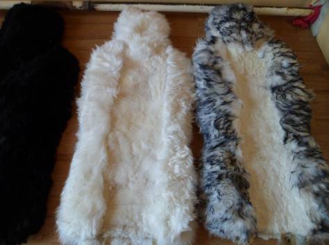 Меховые накидки из натуральной овчины новые, фотография 4