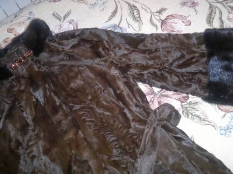 продам полушубок каракульча+норка, фотография 2