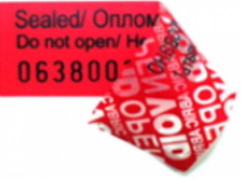 Наклейки пломбировочные, фотография 1