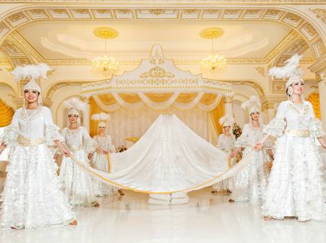 Вывод невесты под тюлем., фотография 3