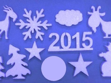 Новогодние украшения, снеговики, олени 3Д фигуры из пенопласта в алматы, фотография 1