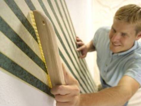 Наклейка обоев, фотография 1