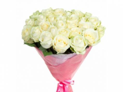 Продажа роз, оформление в подарок, фотография 1