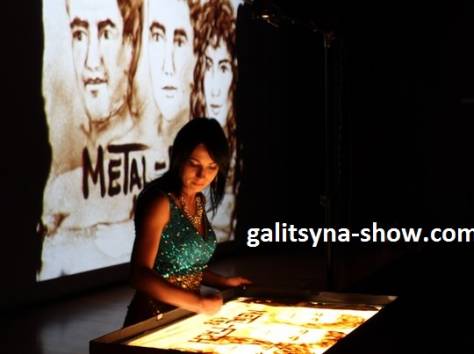 Песочная анимация в Казахстане, фотография 2