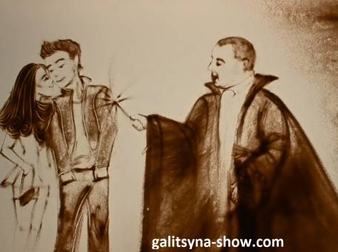 Песочная анимация в Казахстане, фотография 8