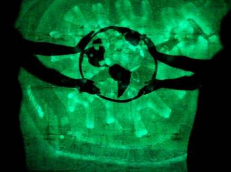 Рисование светом в Казахстане, фотография 1