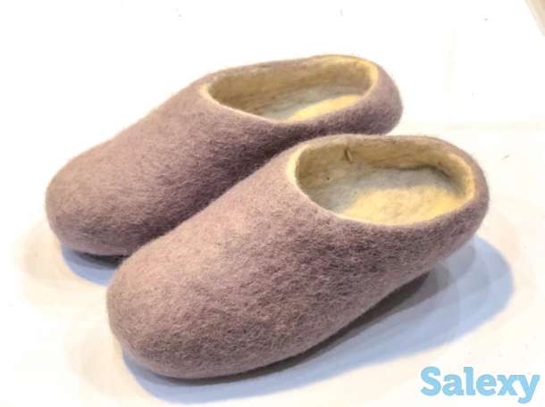 Тапочки домашние 100% шерсть класса люкс, фотография 3