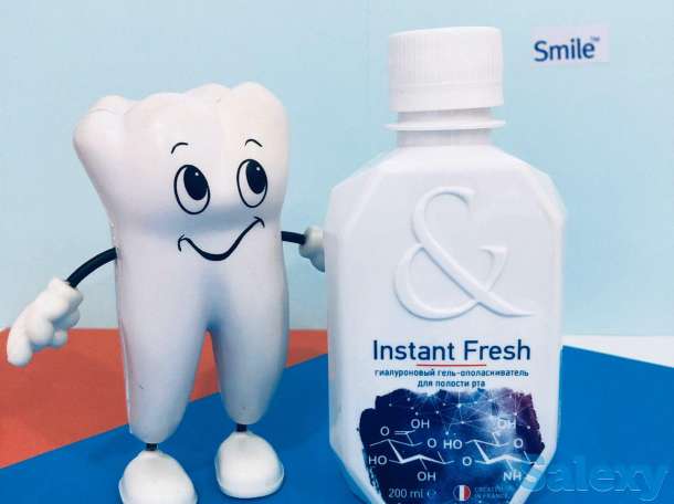Гиаулуроновый гель-ополаскиватель для полости рта Instant Fresh от W&S, фотография 2