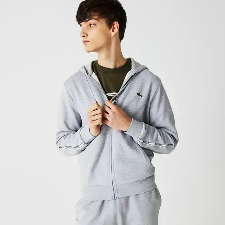 Мужская толстовка lacoste с капюшоном на молнии, фотография 1