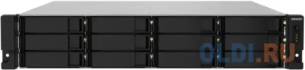 Сетевое хранилище nas qnap ts-1232pxu-rp-4g 12-bay стоечный cortex-a57 al-324, фотография 1