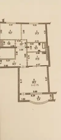 Продам трехкомнатную квартиру 110,5 кв.м. в ЖК Алтын Заман., фотография 19