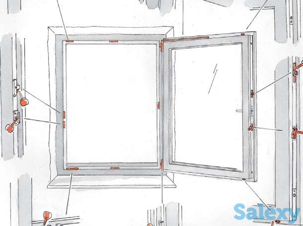 Ремонт и регулировка пластиковых и алюминиевых окон, установка сложного открывания, фотография 6