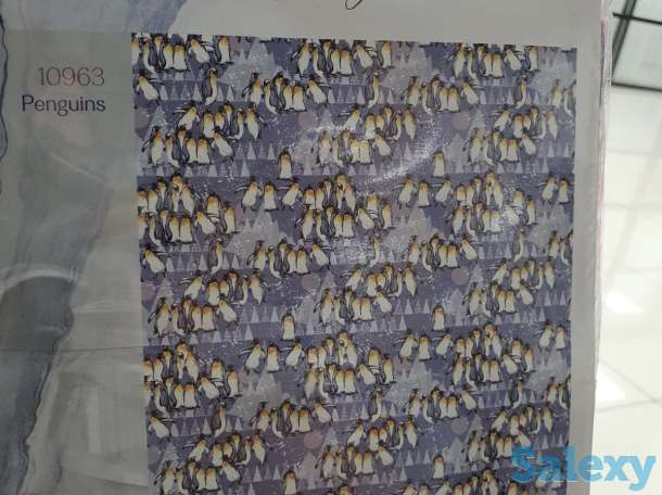 Шторки для душа и ванны, сделано в Турции, пингвины эстетика, фотография 2
