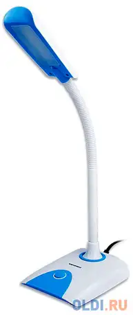 Светильник настольный sonnen ou-146, на подставке, светодиодный, 4 вт, белый/синий, 236671, фотография 1