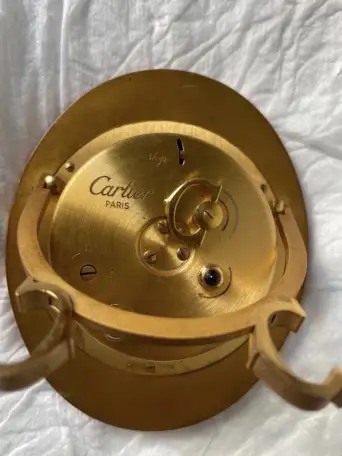 Винтаж 60-х Настольные часы-будильник Cartier, фотография 3