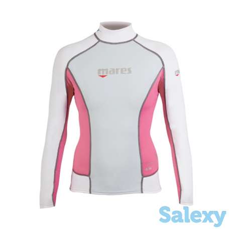 Mares rush guard, лайкра, футболка с длинным рукавом, женский, розовый, фотография 2