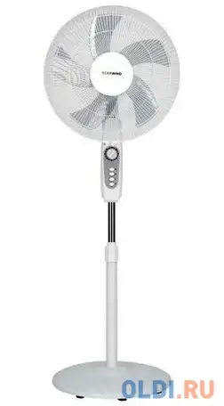 Вентилятор напольный starwind saf1251 50вт скоростей:3 белый, фотография 1