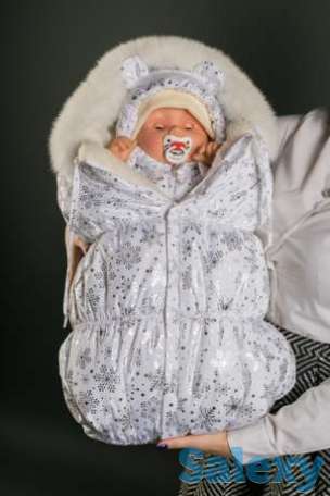 Зимний комбинезон и конверт на овчине, фотография 1