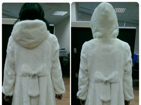 продам новую белую норковую шубу!!!!!, фотография 1