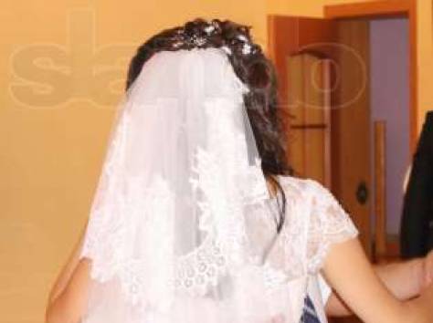 Продаю свадебное платье с элементами испанского кружева, фотография 6