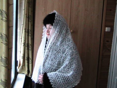 продам платок и палантин из овечьего пуха женщине, фотография 1