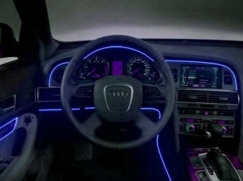 Холодный неон, наружная реклама, оформление салона авто, фотография 4