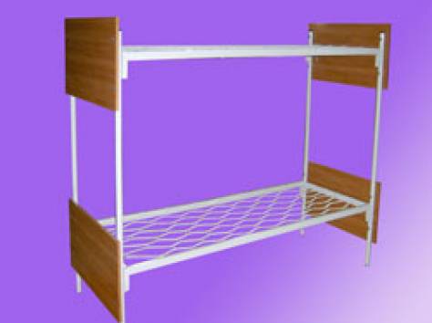 Кровати железные трехъярусные для бытовок, строителей. Армейские кровати металлические., фотография 1