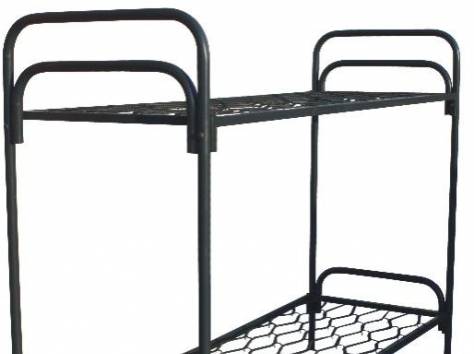 Трехъярусные металлические кровати, кровати для интернатов, кровати для общежитий. , фотография 2