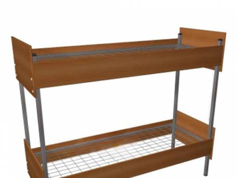 Трехъярусные металлические кровати, кровати для интернатов, кровати для общежитий. , фотография 6