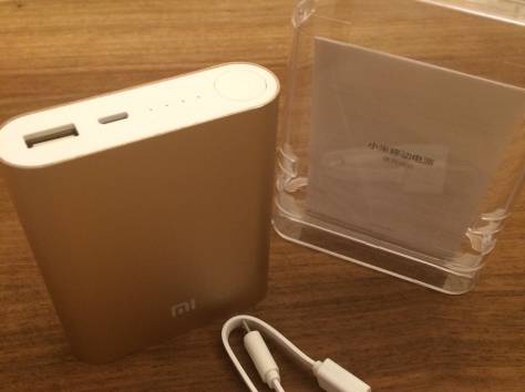 Аккумулятор для телефона Xiaomi на 10400 mAh - золотой, фотография 4